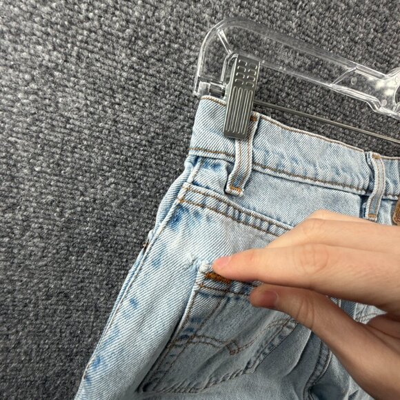 VTG Levi’s 512 Women Light Wash Denim Jeans Slim Fit Tapered Leg USA ACTL 25X28 - Picture 15 of 16